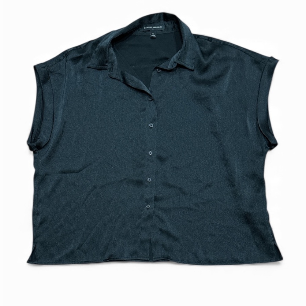 Banana Republic Black Button Down Shirt